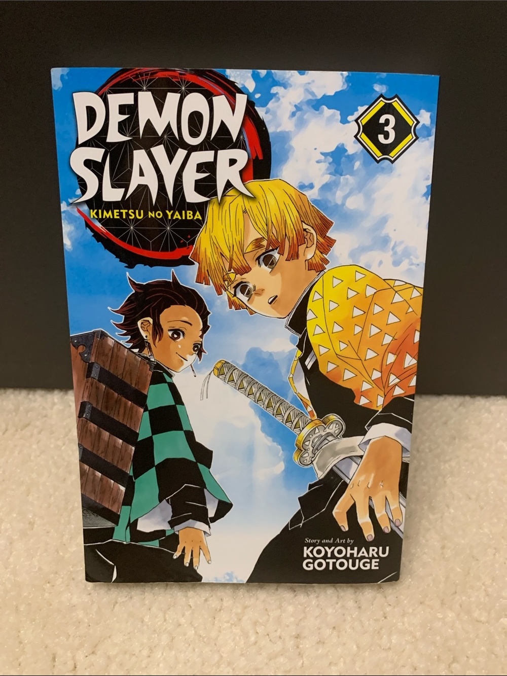 Demon Slayer Vol. 3 Manga Book - Zenitsu and Tanjiro